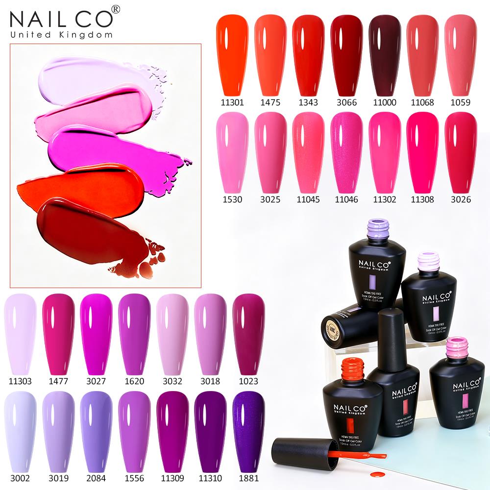 Nail Art Violet - NAILCO 15ml Pink Purple Series Gel
