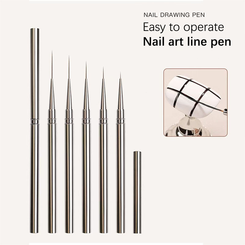 Nail Art Kaki - 1Pcs Nail Art Brushes French Nail