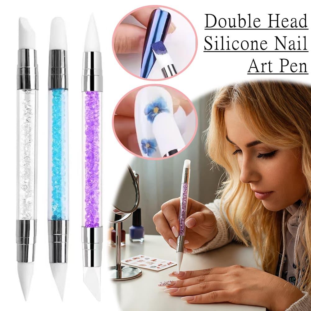 Nail Art Kaki - Nail Art Double‑Head Silicone Pen Decorative