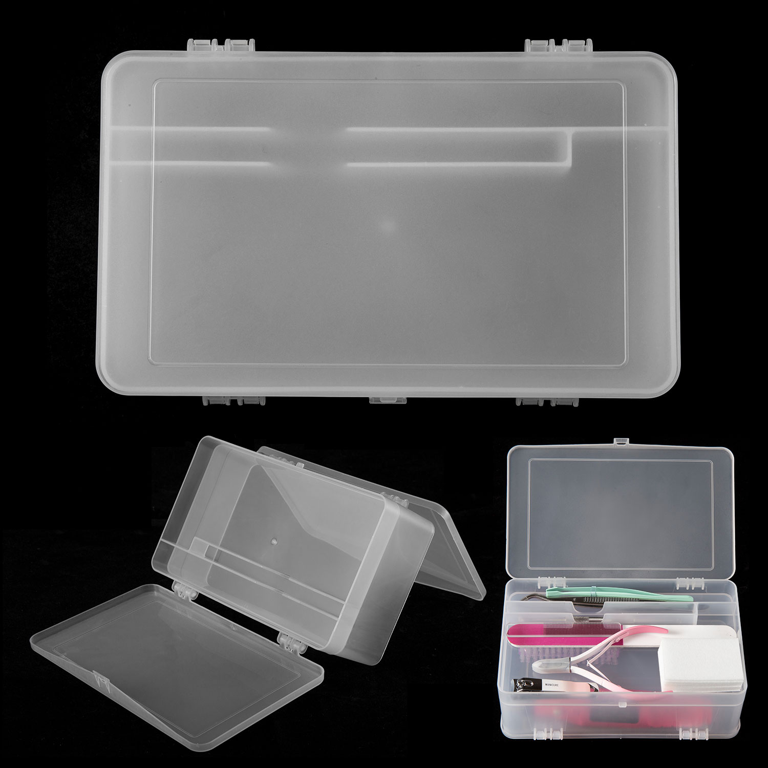 Dual-Open 2-Tier Super Capacit - Nail Art Kaki recension och pris