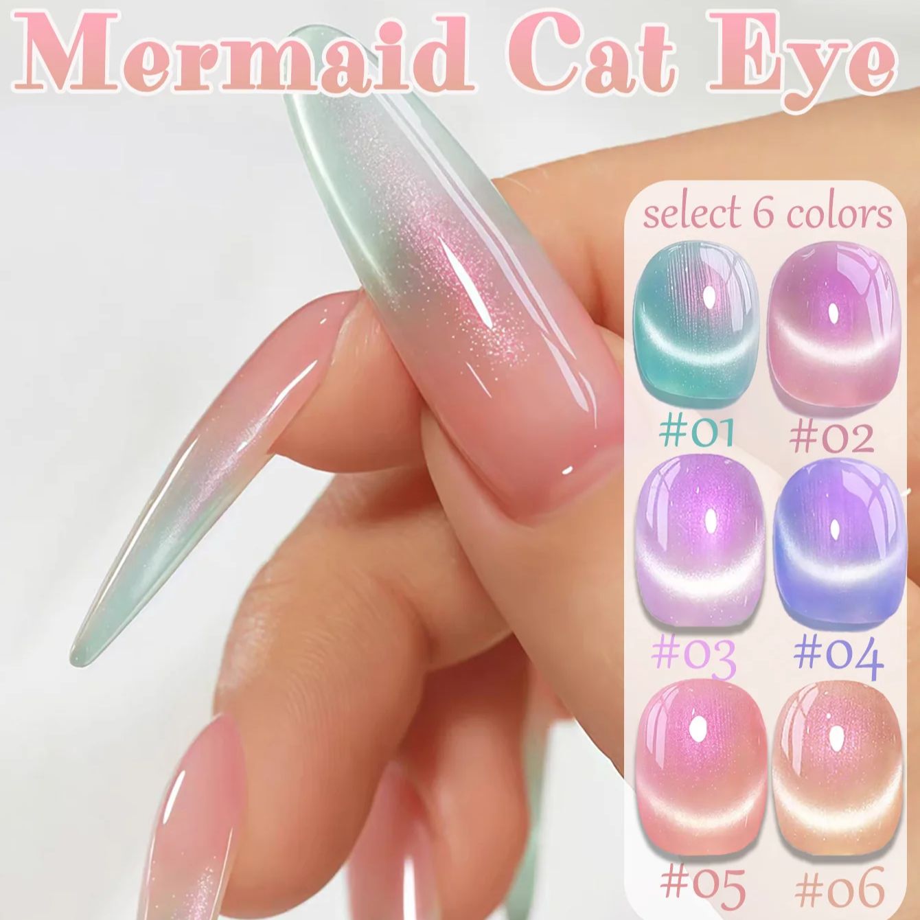 1pcs ZH Summer Charming Mermai - Nail Art Violet recension och pris