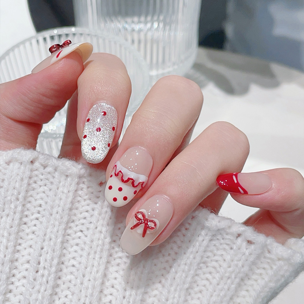 10pcs Short Oval Handmade Pres - Nail Art Oval recension och pris