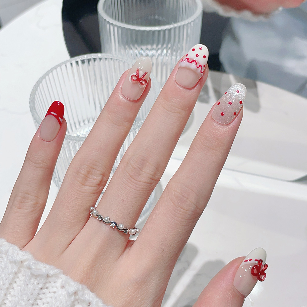 10pcs Short Oval Handmade Pres - Nail Art Oval recension och pris