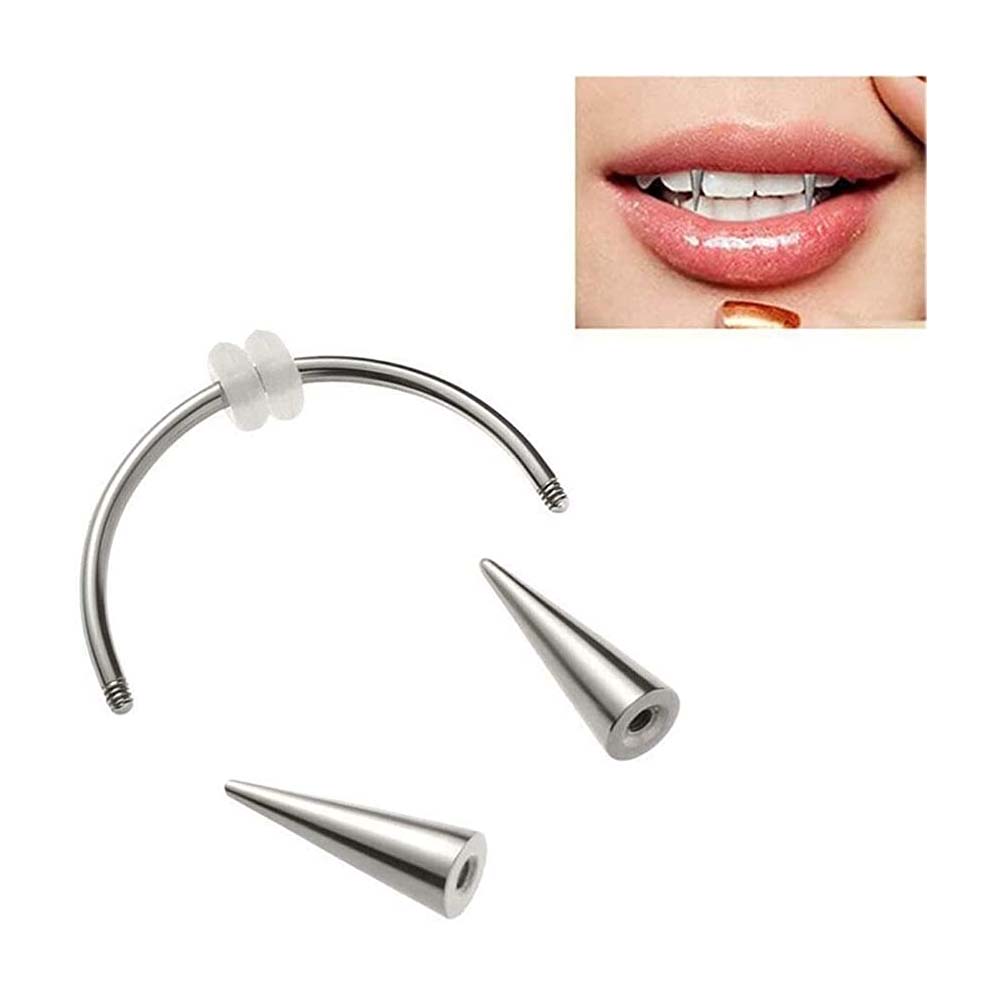 WKOUD 2 Pcs  Piercing Tiger Te - Nail Art Vampire recension och pris