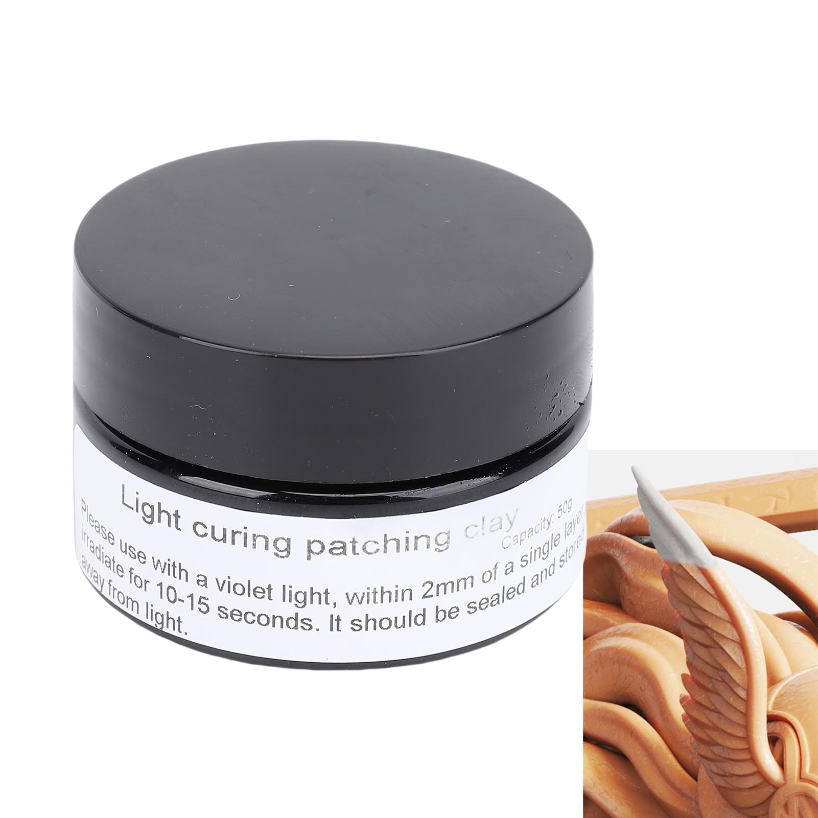 Ultra Violet Curing Putty 50g  - Nail Art Violet recension och pris