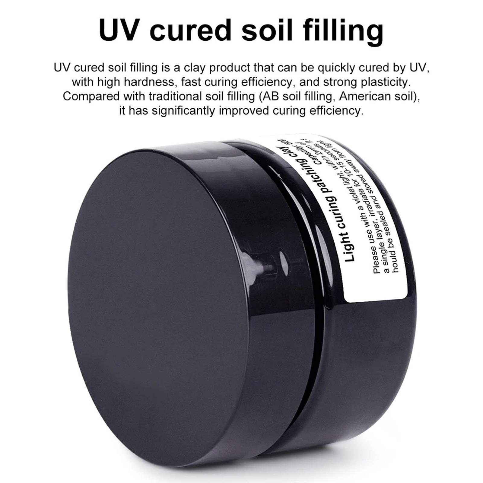 Ultra Violet Curing Putty 50g  - Nail Art Violet recension och pris