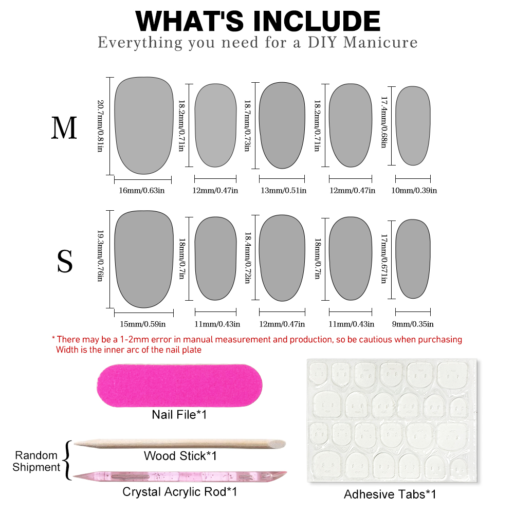 10pcs Fantasy Purple Pink Hand - Nail Art Oval recension och pris