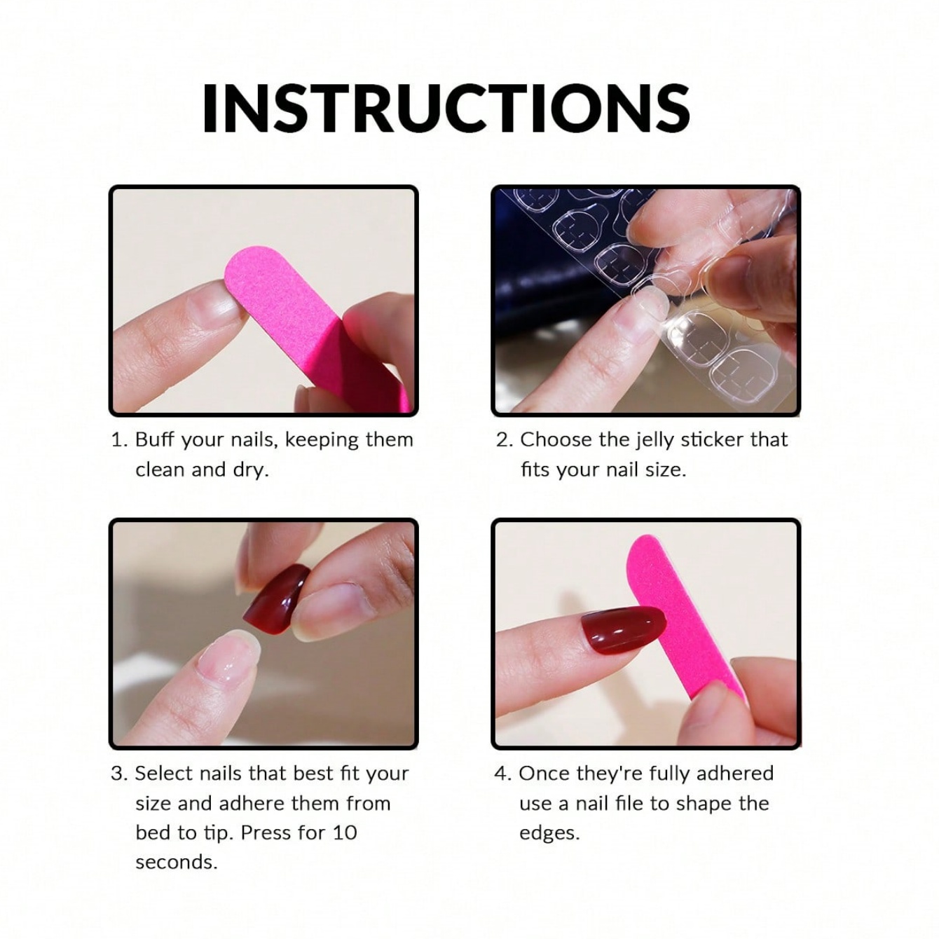 10 Pieces of Hand Pressed Oval - Nail Art Oval recension och pris