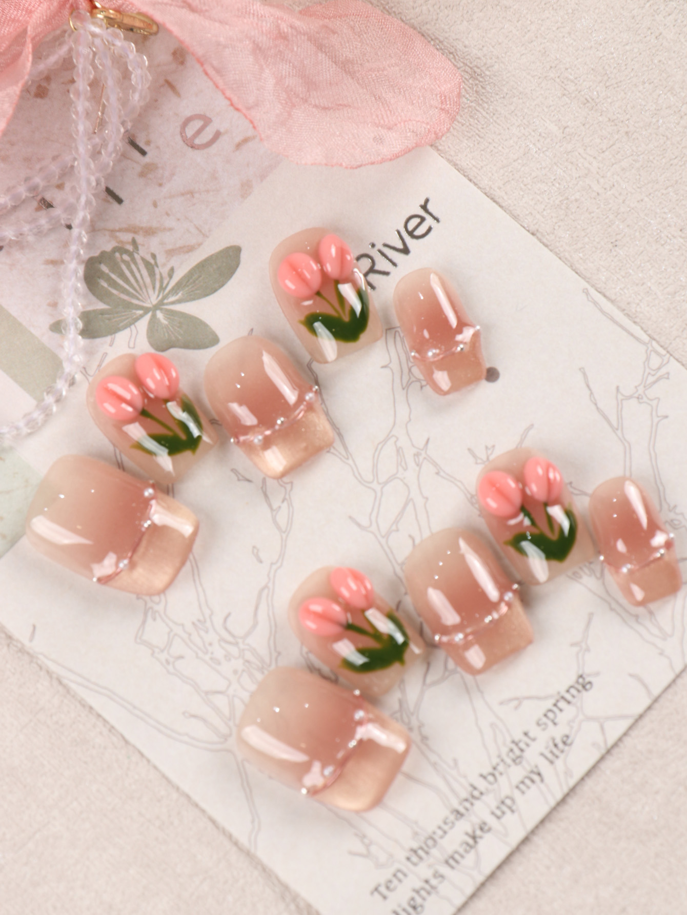 10Pcs Press on Nails Short Pin - Nail Adhesive Tab recension och pris