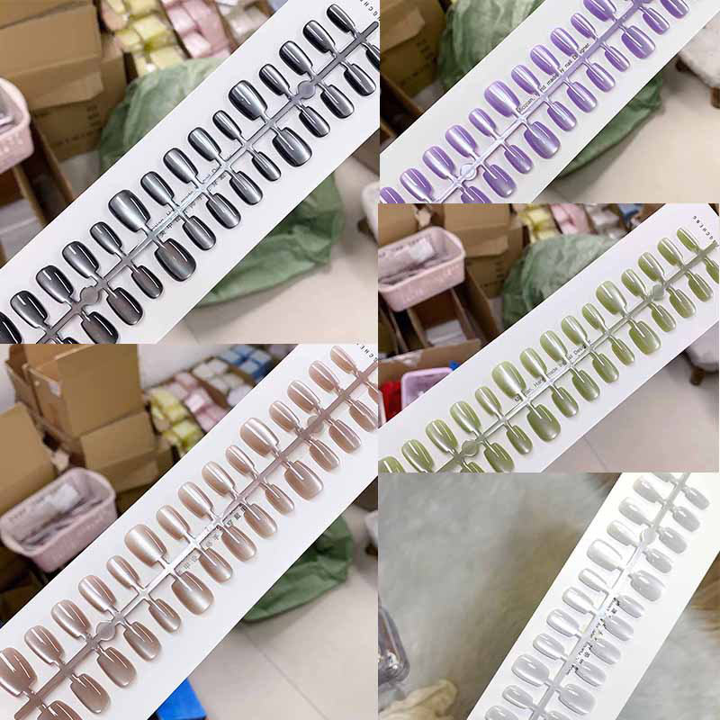 30Pcs Cat Eyes Press On Nails  - Nail Art Full Cat Eye recension och pris