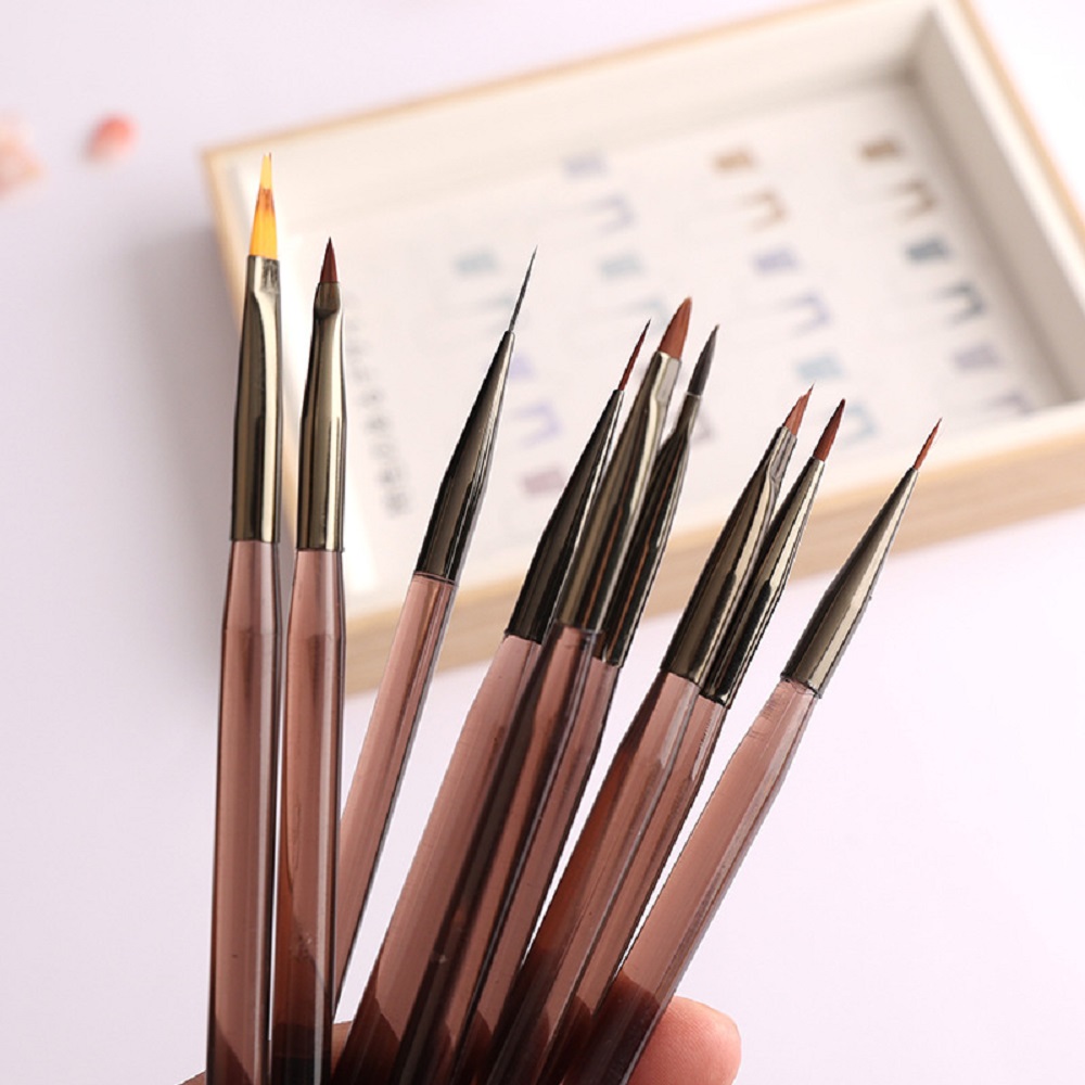 9Pcs Multi Head Nail Art Brush - Nail Art Kaki recension och pris