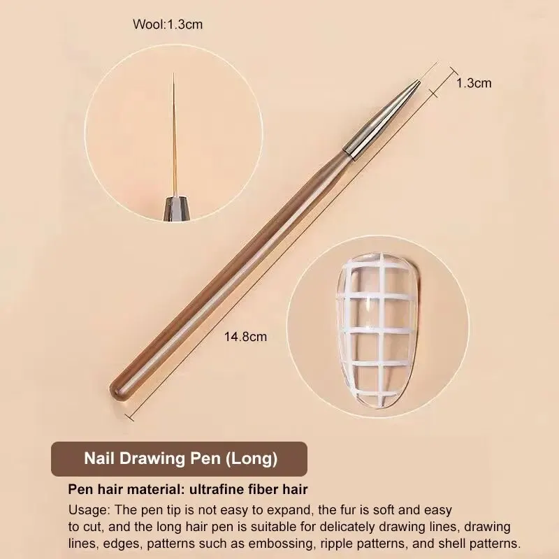 9Pcs Multi Head Nail Art Brush - Nail Art Kaki recension och pris