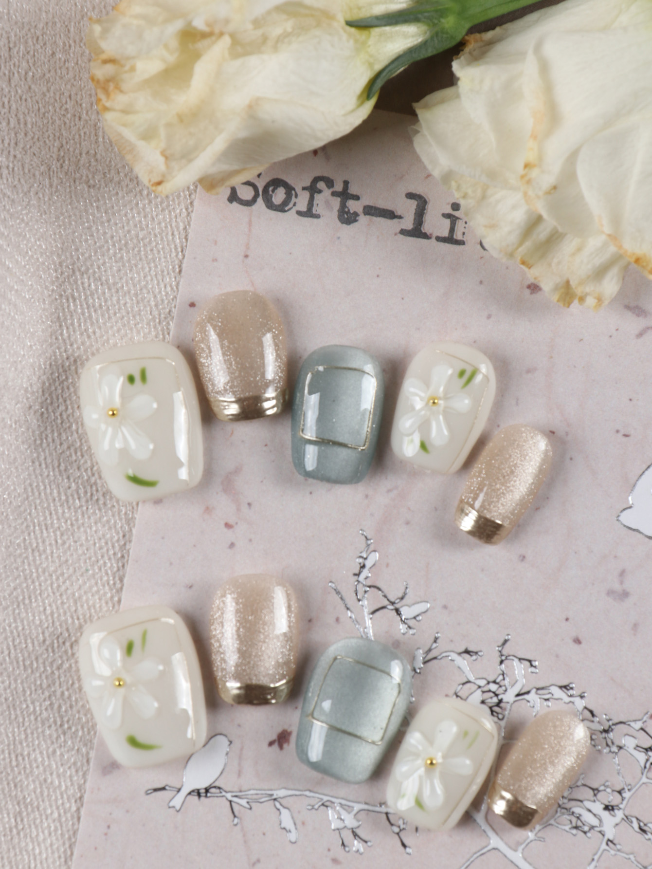 10Pcs Press on Nails Fake Nail - Nail Adhesive Tab recension och pris