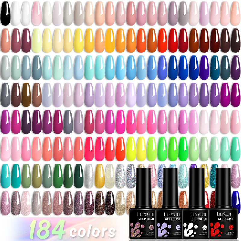 LILYCUTE 184 Colors 7ML Gel Na - Nail Art Violet recension och pris