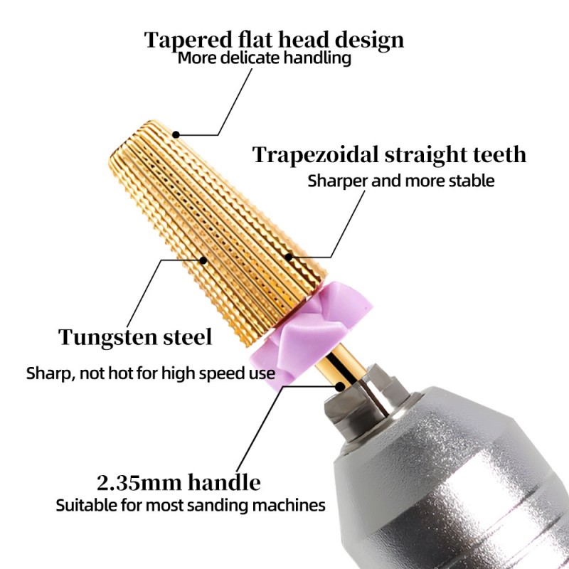5 in 1 Tungsten Steel Nail Dri - Nail Art Violet recension och pris