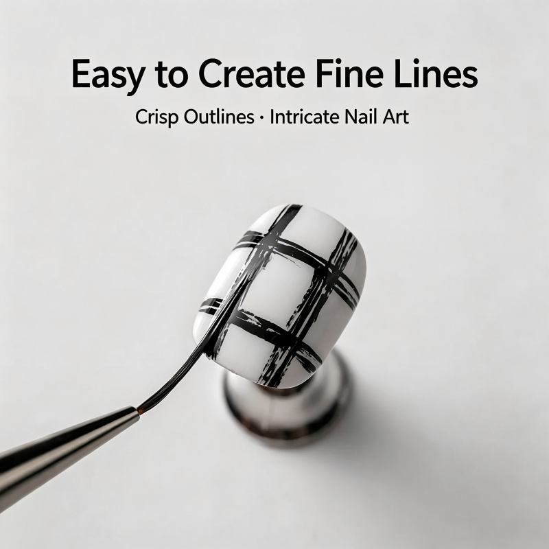 Ultra‑Fine Nail Liner Brush 6‑ - Nail Art Kaki recension och pris