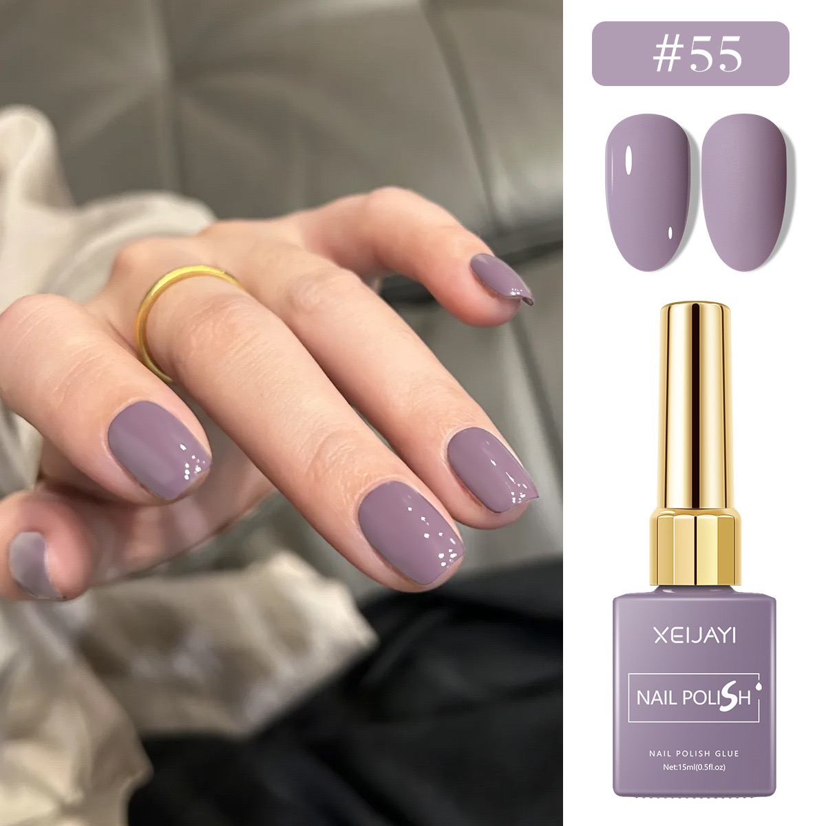 6PCS/SET 15ml Gel Nail Polish  - Nail Art Violet recension och pris
