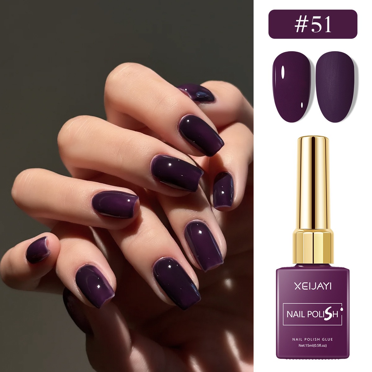 6PCS/SET 15ml Gel Nail Polish  - Nail Art Violet recension och pris