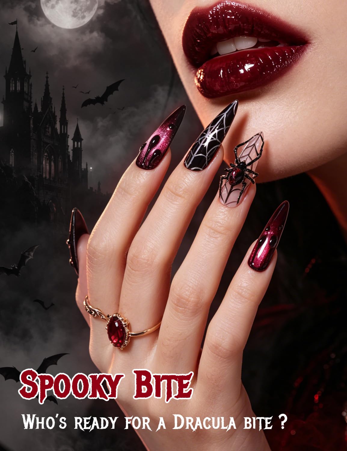 Beetles 3D Gel Nail Art White  - Nail Art Vampire recension och pris