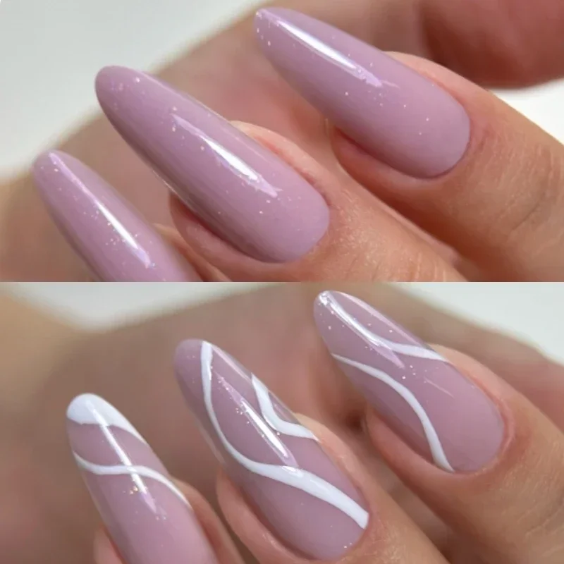MSHARE Purple Sparkling Builde - Nail Art Violet recension och pris