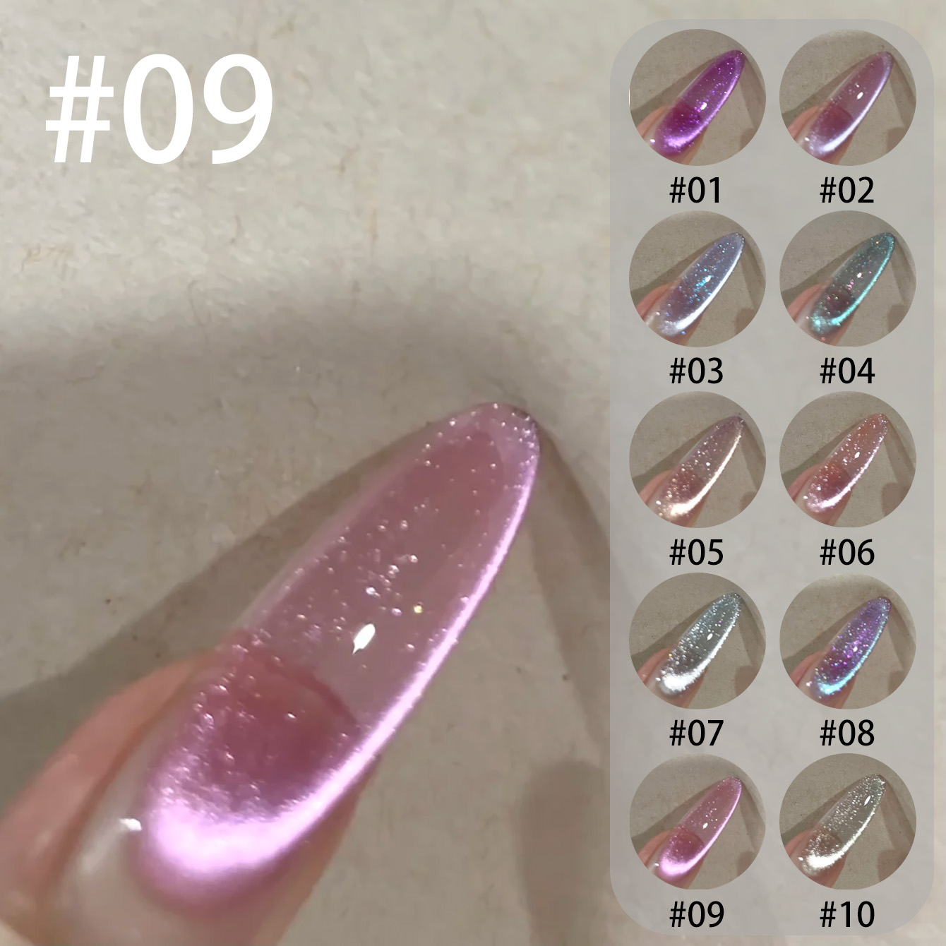 MIANEL Qunbai Rumen Cat Eye Ge - Nail Art Violet recension och pris