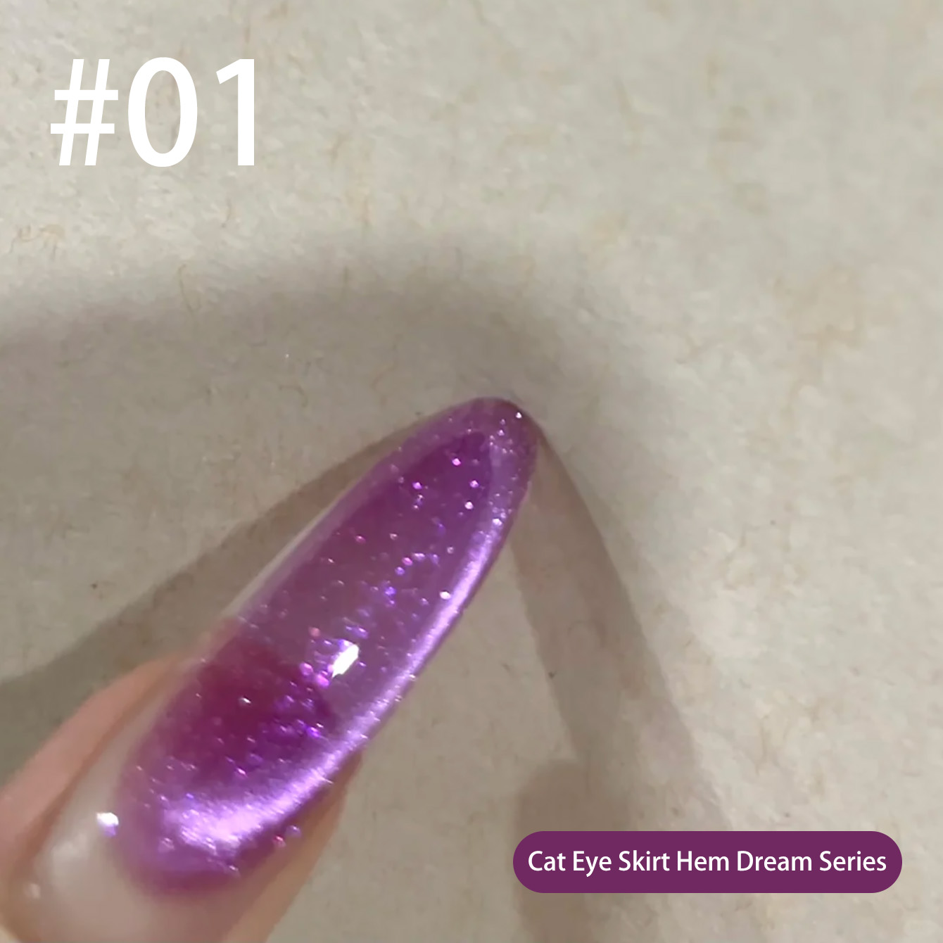 MIANEL Qunbai Rumen Cat Eye Ge - Nail Art Violet recension och pris