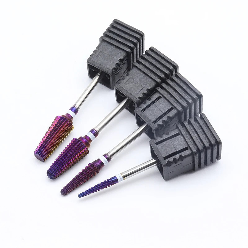 Purple Carbide Nail Drill Bits - Nail Art Violet recension och pris