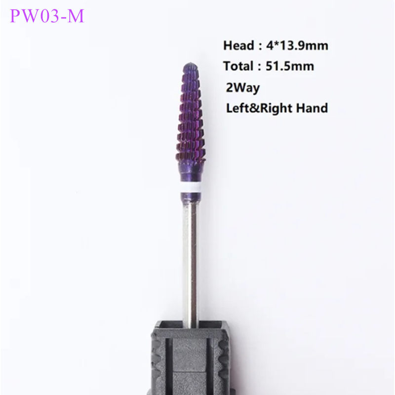 Purple Carbide Nail Drill Bits - Nail Art Violet recension och pris