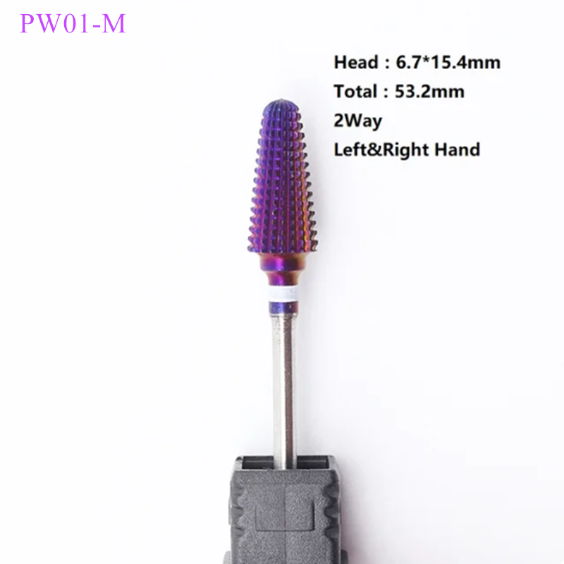 Purple Carbide Nail Drill Bits - Nail Art Violet recension och pris
