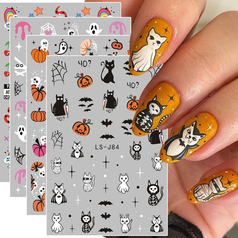 4pcs Halloween Gothic 3D Nail  - Nail Art Vampire recension och pris