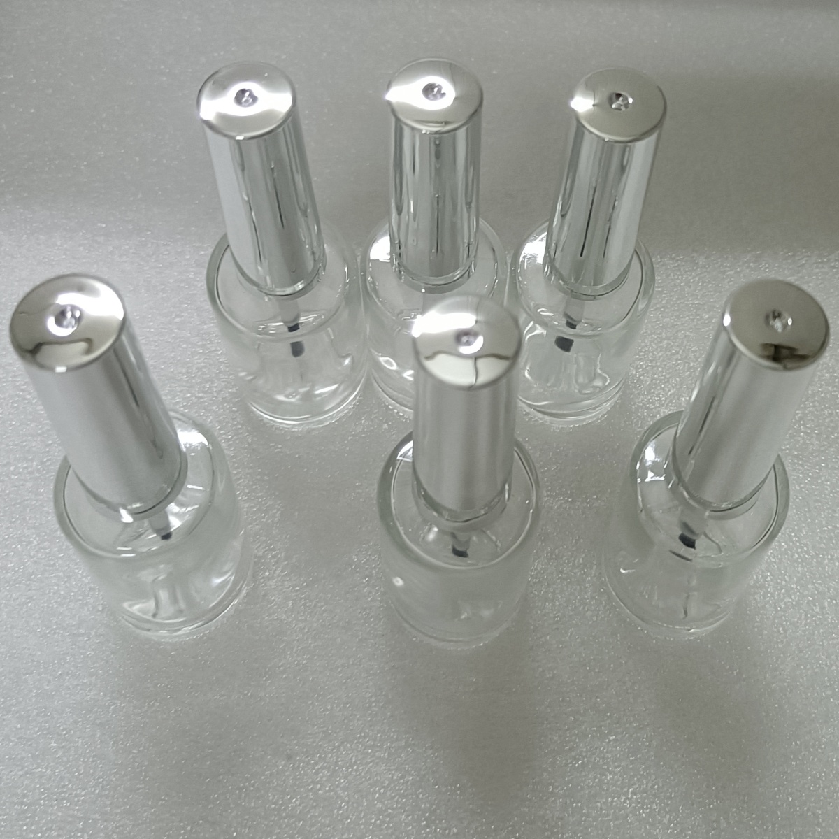 13ml 6 Pieces Clear Glass Nail - Nail Art Kaki recension och pris
