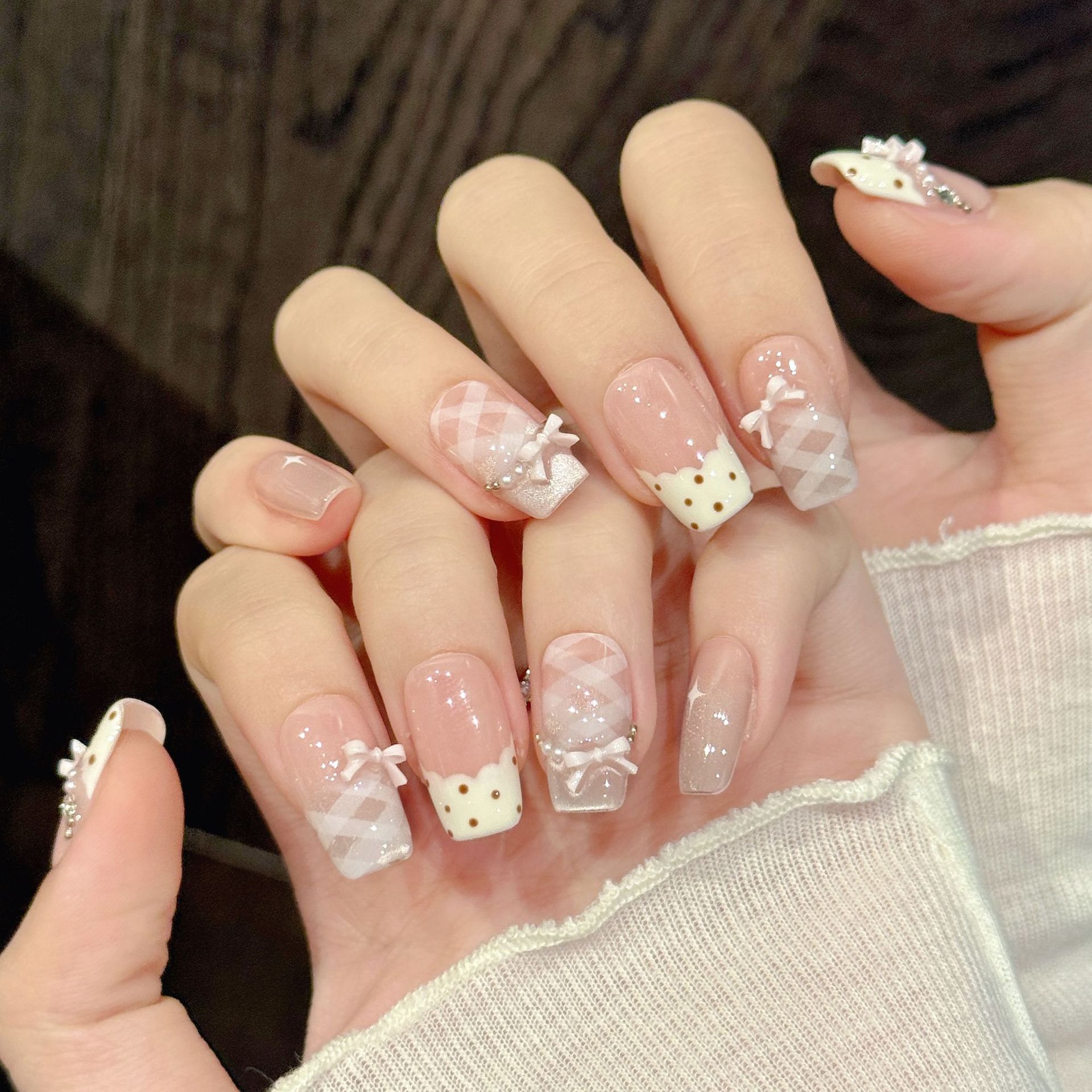 10 PCS Luxury Handmade Press o - Nail Adhesive Tab recension och pris